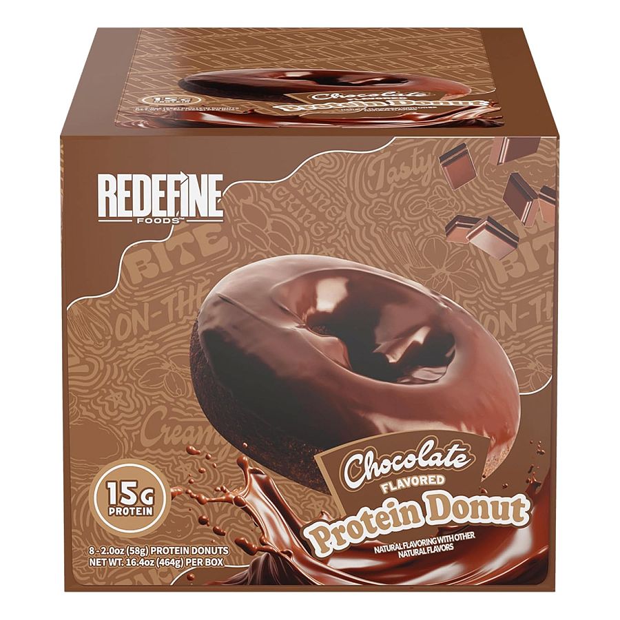Redefine Protein Donut Chocolate Flavored 8 ct