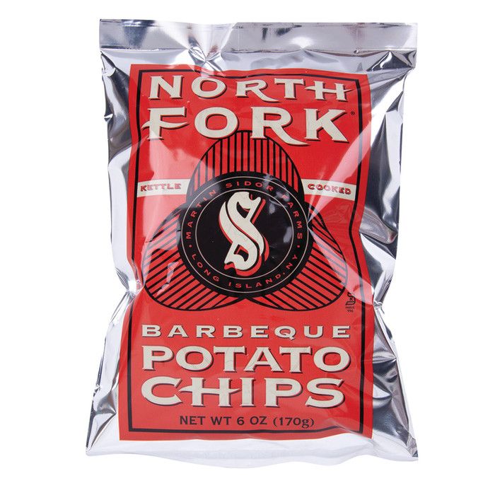 North Fork Kettle Potato Chips Barbecue BBQ 6oz 12ct