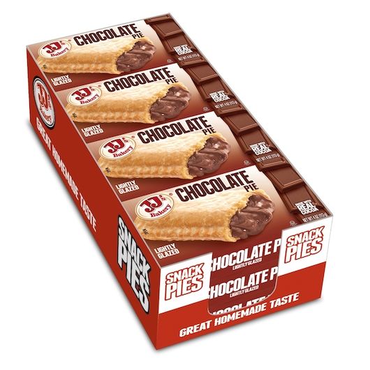 JJ Pie Chocolate Pie 4 oz 12 ct