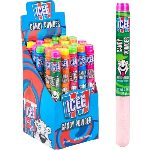 ICEE Sour Tubes Powder Candy 0.49 oz. 30 Count