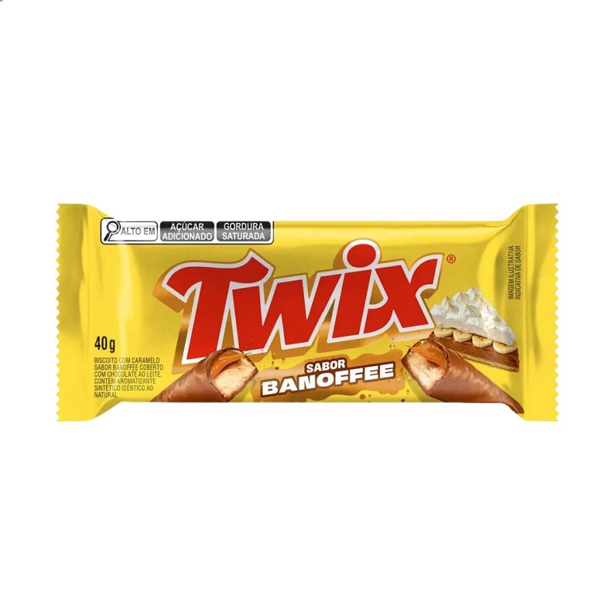 Twix Brazil Banoffee Banana Cream Pie  Candy Bar 1.41oz 18 ct