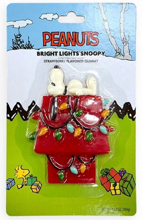 Boston America Christmas Bright Light Snoopy Holiday Gummy 3.5oz 9ct