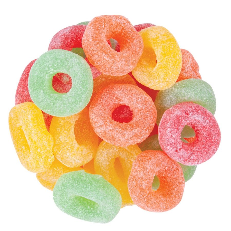 Zachary Assorted Fruit Ring Jelly Gummy Candy 5 lb