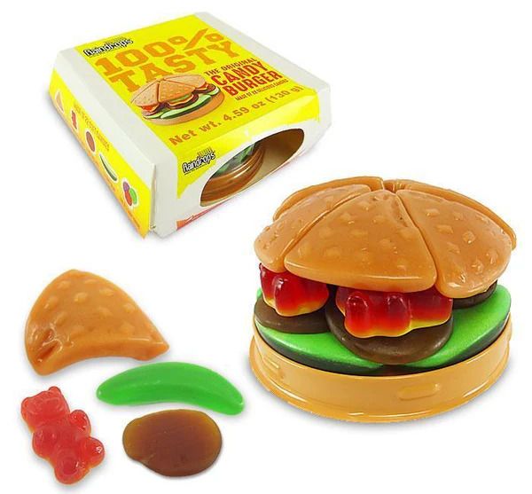 Raindrops Candy Gummy Burger Hamburger 4.59oz