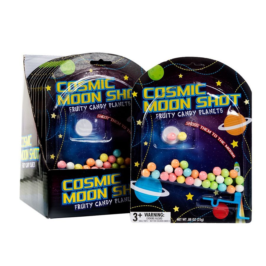 Cosmic Moon Shot Fruity Candy Planets Game 12 ct Tray