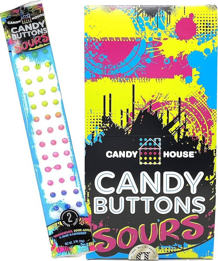 Doscher's Candy House SOUR Buttons 0.50oz 24 ct