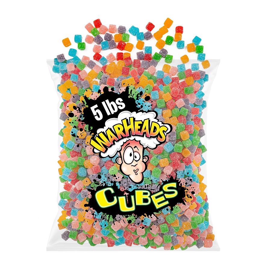 Warheads Cubes 5 Pound Bag Bulk