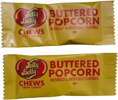 Jelly Belly Chews 3 Lb Buttered Popcorn Wrapped Bulk