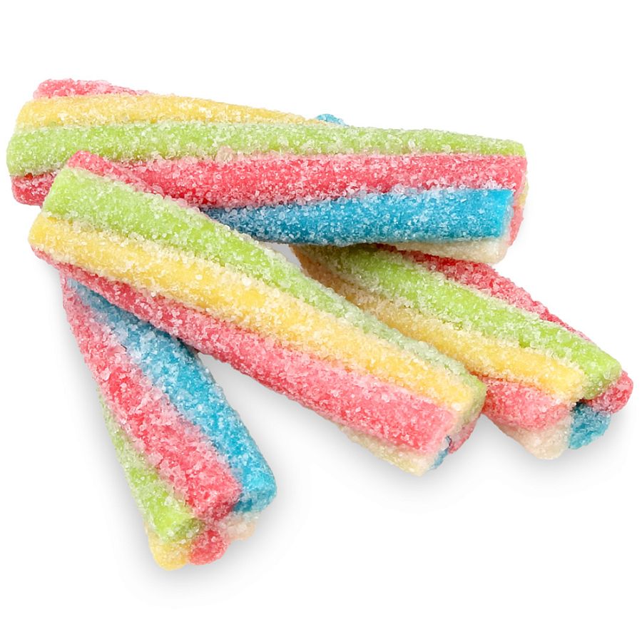 Fini Sour Rainbow Twister Rainbow Licorce Bites  2.2 lb Kosher Parve