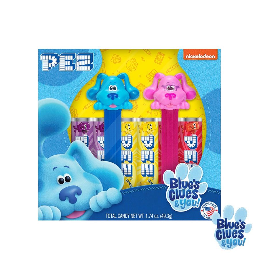 Pez Twin Pack Blues Clues Dispenser Blue & Pink 1.74 oz