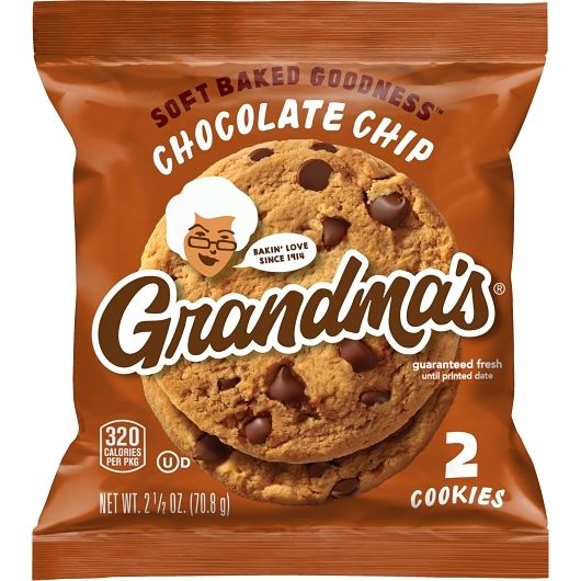 Grandma's Soft Baked Chocolate Chip Cookies 2 pack 30ct