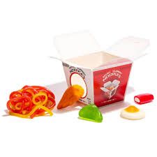 Raindrops Mini Gummy Noodles Take Out Candy 12 Ct 1.4 Oz