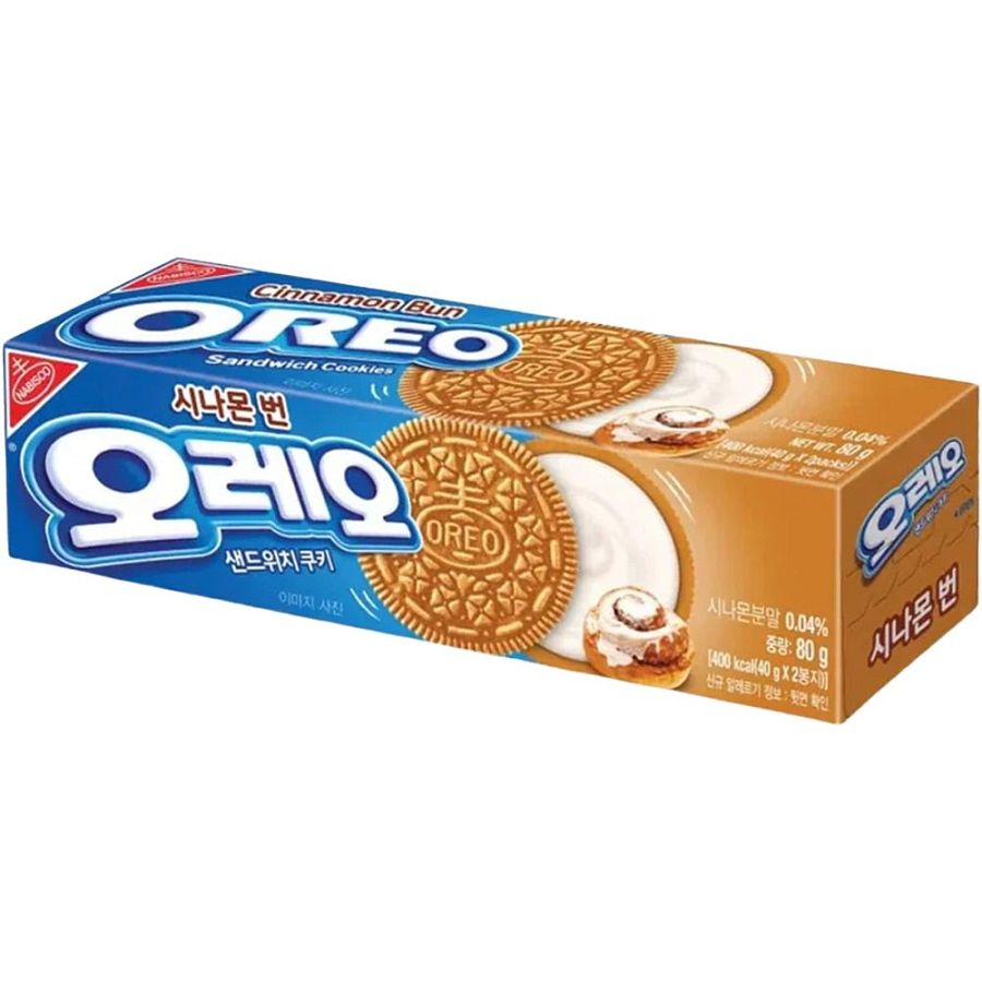 Oreo Korea Cookie Cinnamon Bun 2.82 oz Box 6 Pack