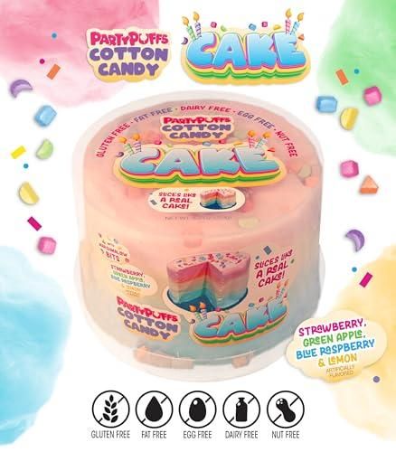 Party Puffs 4.2 Oz Tub Cotton Candy Cake Tub