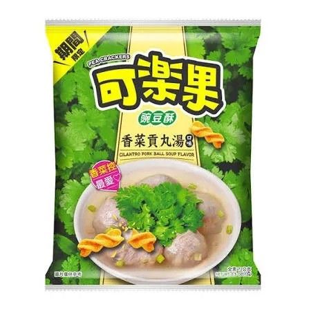 Koloko Taiwan Chips Pork Ball Soup & Cilantro 2.54 oz 12 ct