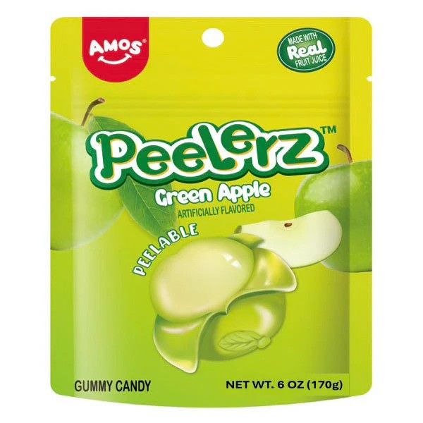 Peelerz Gummy Green Apple 12 Count 6 Ounce
