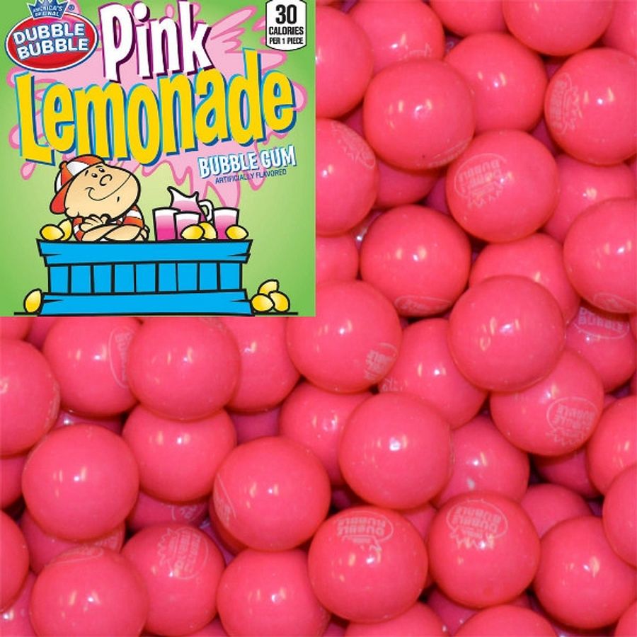 Concord Dubble Bubble Pink Lemonade 1" Gumballs 5 lb