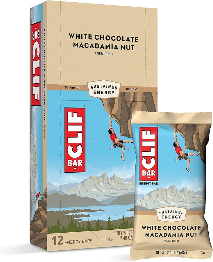 Clif Energy Bar White Chocolate Macadamia Nut 2.40 oz 12 ct Tray