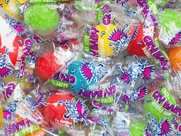 Concord Cry Baby Sour Bubble Gum 5.35 Pound Bag Individually Wrapped Bulk