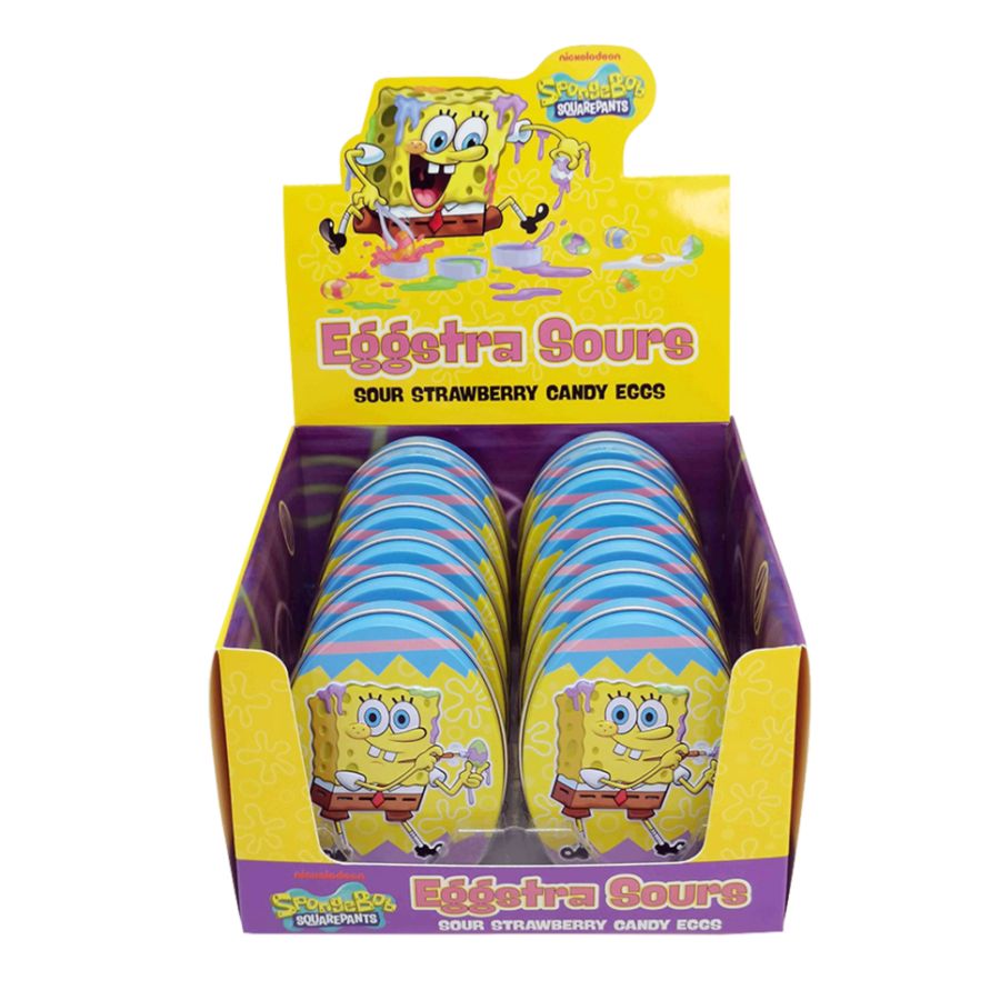 Boston American Easter SpongeBob Eggstra Sours Tin 12 ct