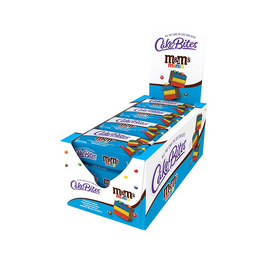 Cakebites Cake Bar m&m Mini 1.75 oz 12 ct