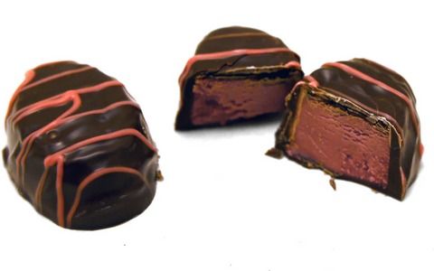 Asher DARK Chocolate Raspberry Creams With Pink String 6lb
