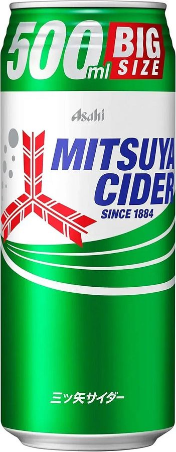 Mitsuya Japan Pure Cider Carbonated Drink 500ml 12 Pack