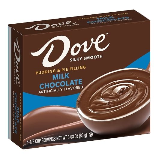 Dove Milk Chocolate Pudding & Pie Filling Dessert Mix 2.55 oz 12 ct