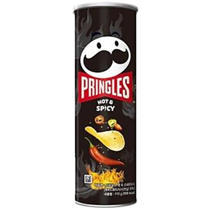 Pringle Korea Chips  Hot & Spicy Pepper 3.53 oz 12 Pack
