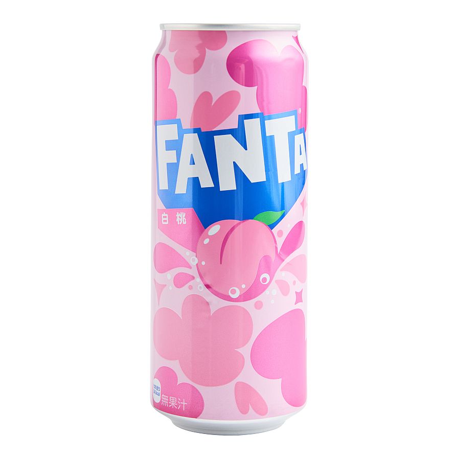 Fanta Japan Import PEACH Soda Drink Can 500 ml 6 ct