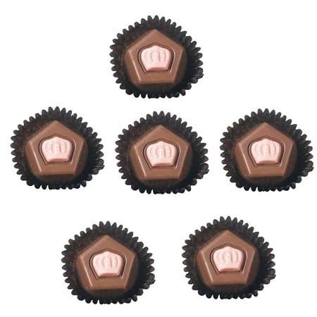 Asher's Raspberry Milk Chocolate French Truffles 6 POUND BOX 186 PIECES