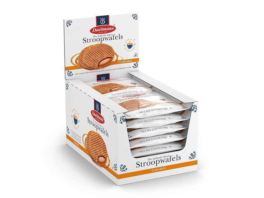 Daelmans Jumbo Caramel Stroopwafel Duo Pack 2.75oz 12ct