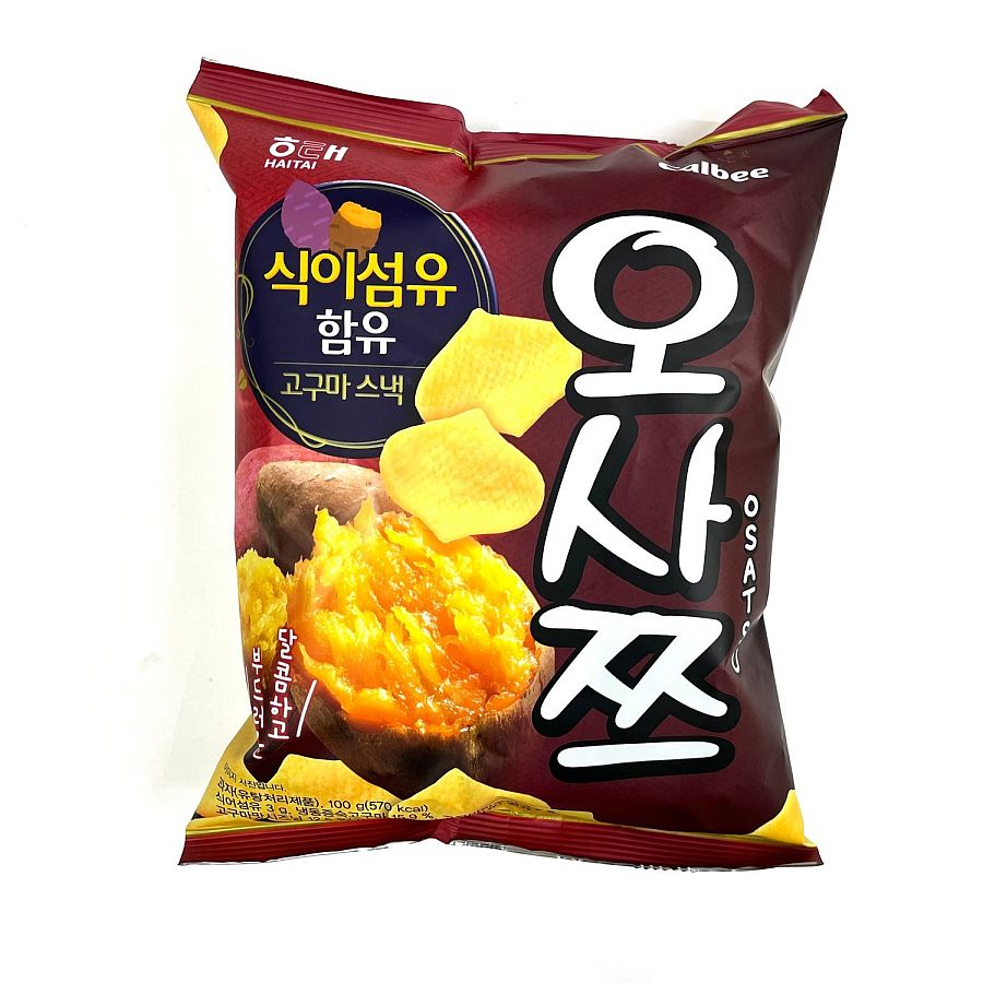 Calbee Korea Osatsu Sweet Potato Chips 2.12 oz 16ct