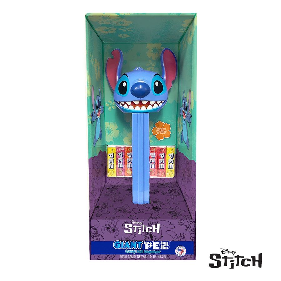 Pez Giant Candy Dispenser Disney Stitch 12" Tall