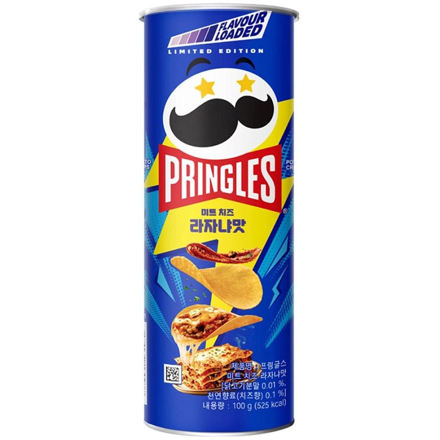 Pringle Korea Chips Meaty Cheese Lasagna 3.53 oz 12 Pack