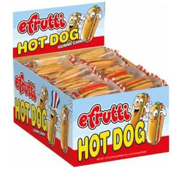 efrutti Gummi Hot Dogs 60 ct
