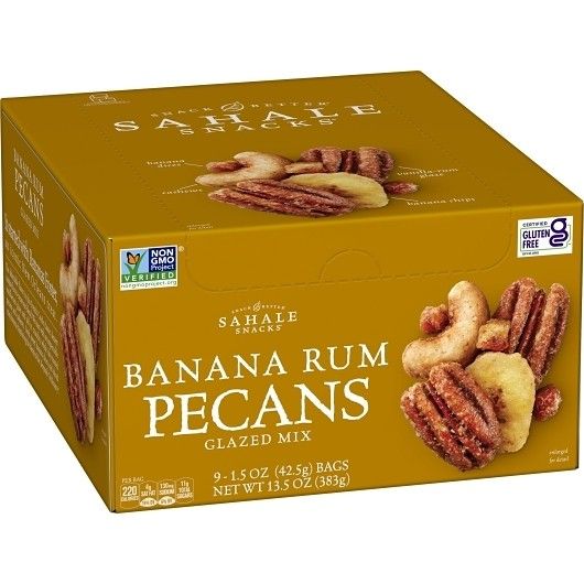 Sahale Banana Rumami Pecan Mix 1.5 0z 9 ct Tray