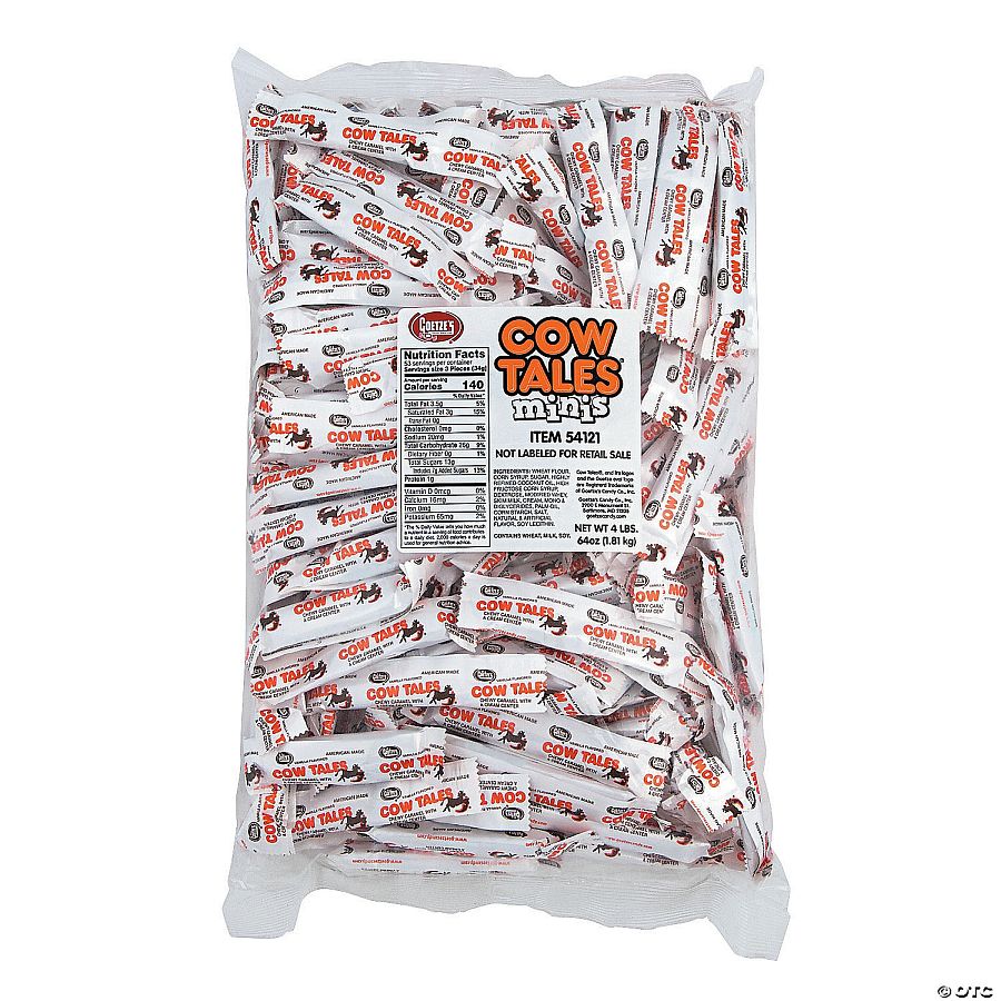Goetze Mini Cow Tales Vanilla Caramel Candy 4 lb