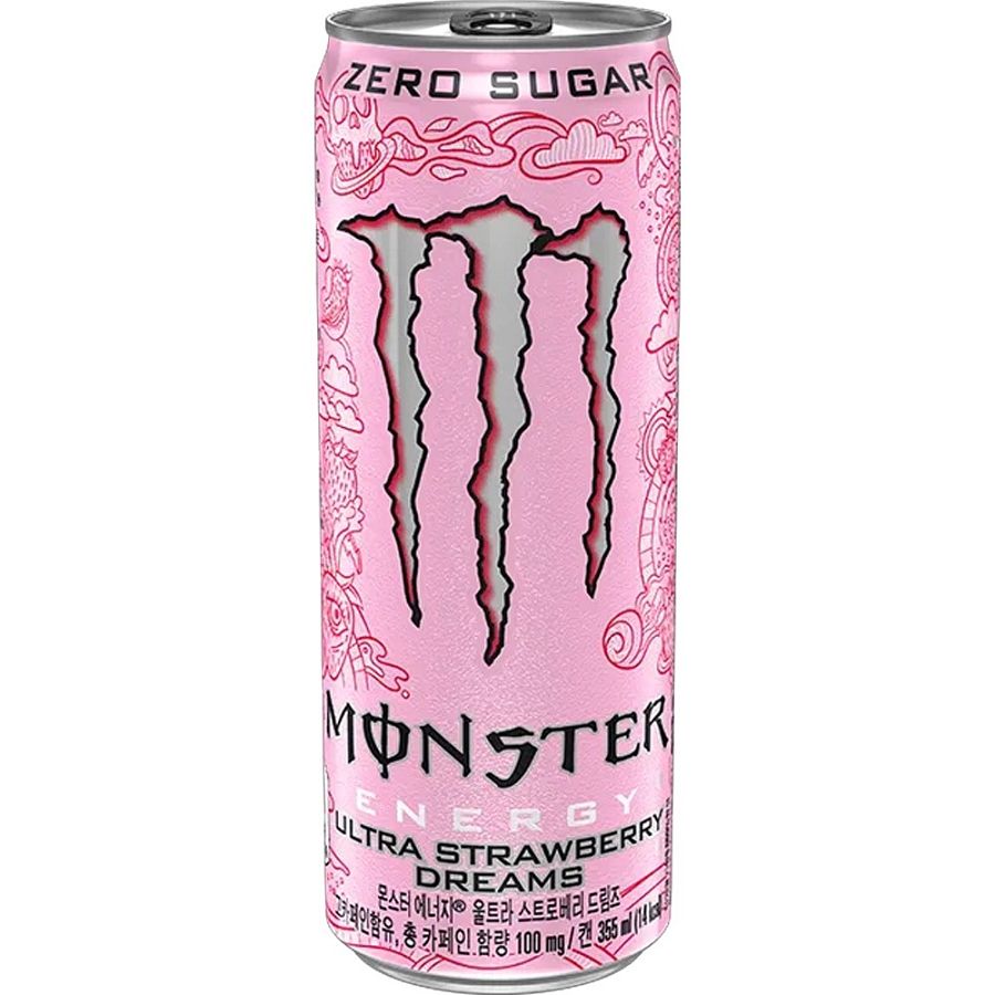 Monster Energy Korea Import Strawberry Dream 12oz Pack of 12