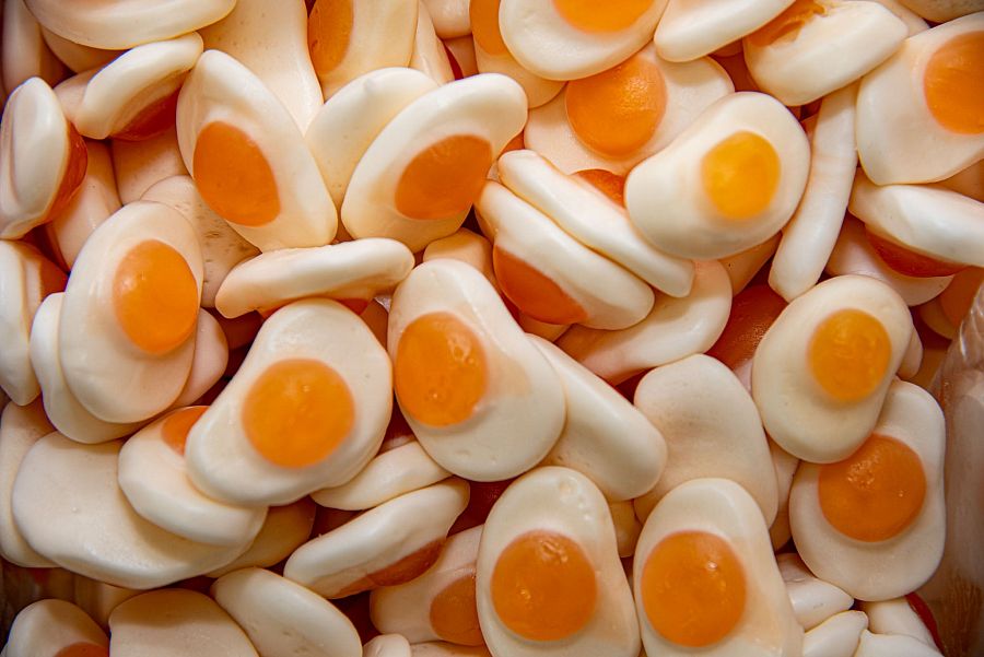 Fini Fruit Flavored Fried Egg Gummy 2.2 lb Kosher Parve