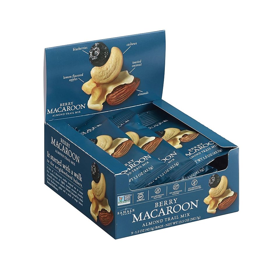 Sahale Berry Macaroon Almond Trail Mix 1.5 0z 9 ct Tray