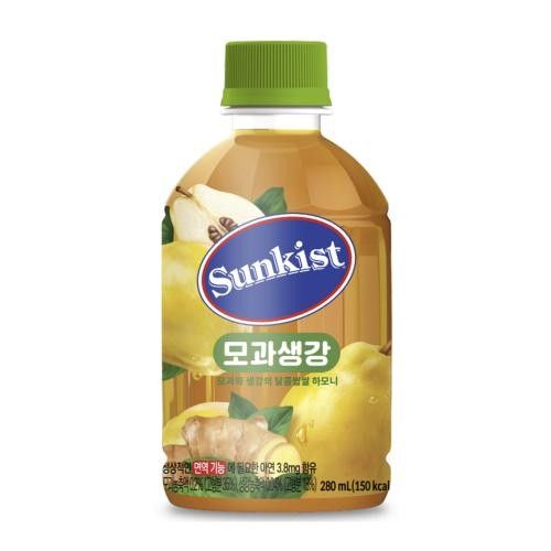 Sunkist Korea Honey Yuzu Pear Ginger Drink 9.88oz 12 Pack