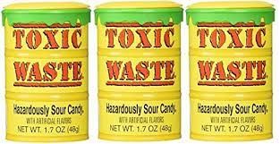 Toxic Waste Yellow Drums 12 count