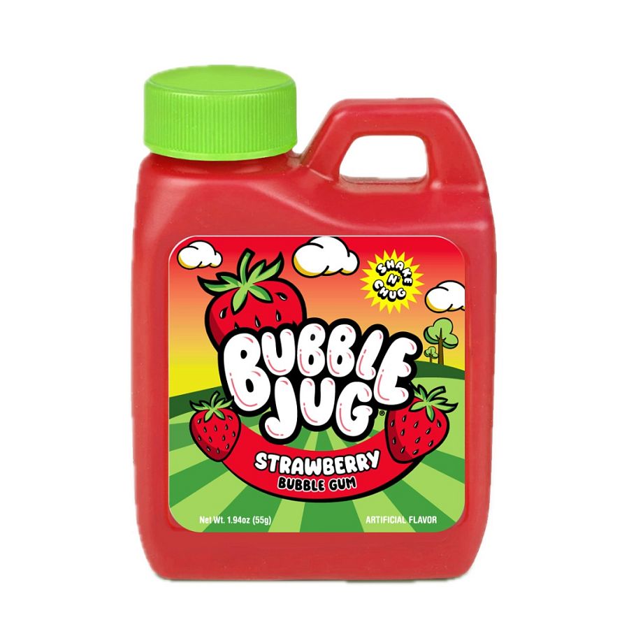 Bubble Jug Strawberry Bubble Gum Jug 1.94 oz 12 ct