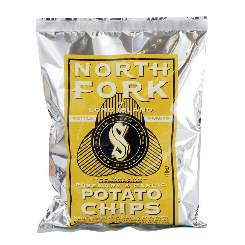 North Fork Kettle Potato Chips Rosemary Garlic 6oz 12ct