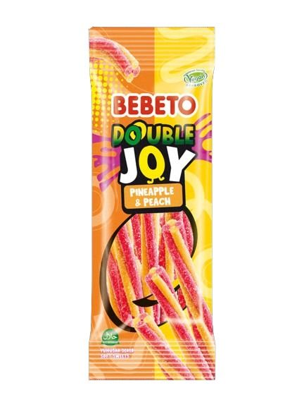 Bebeto Import Double Joy Twists Pineapple Peach 2.65oz 12ct Tray