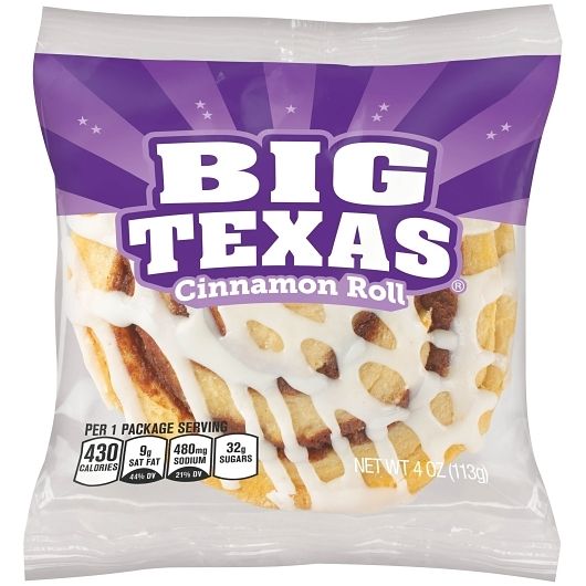 Big Texas Cinnamon Roll Single Serve 4oz 6ct