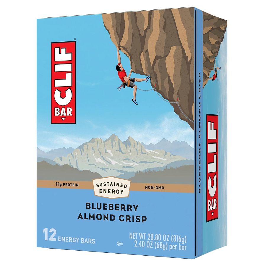 Clif Energy Protein Bar Blueberry Almond Crisp 2.40 oz 12 ct Tray