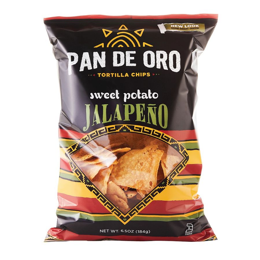 Pan De Oro Sweet Potato Jalapeno Tortilla Chips 6.5 oz 12ct