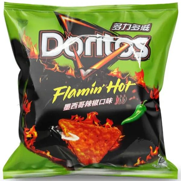 Dorito Taiwan Flamin Hot Chili Pepper Tortilla Chips 40g 12 Pack